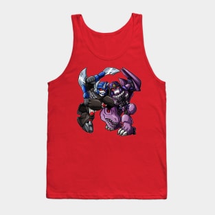 Skirmish of the Animalistic Robots Tank Top